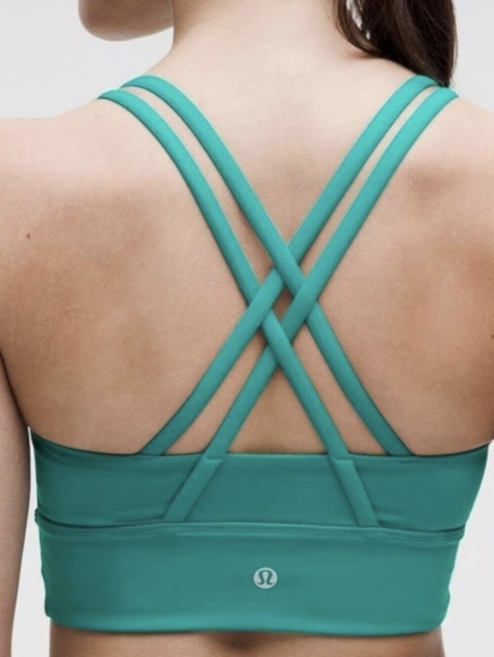 Lululemon Athletica Teal Cross-Back Longline Sports Bra